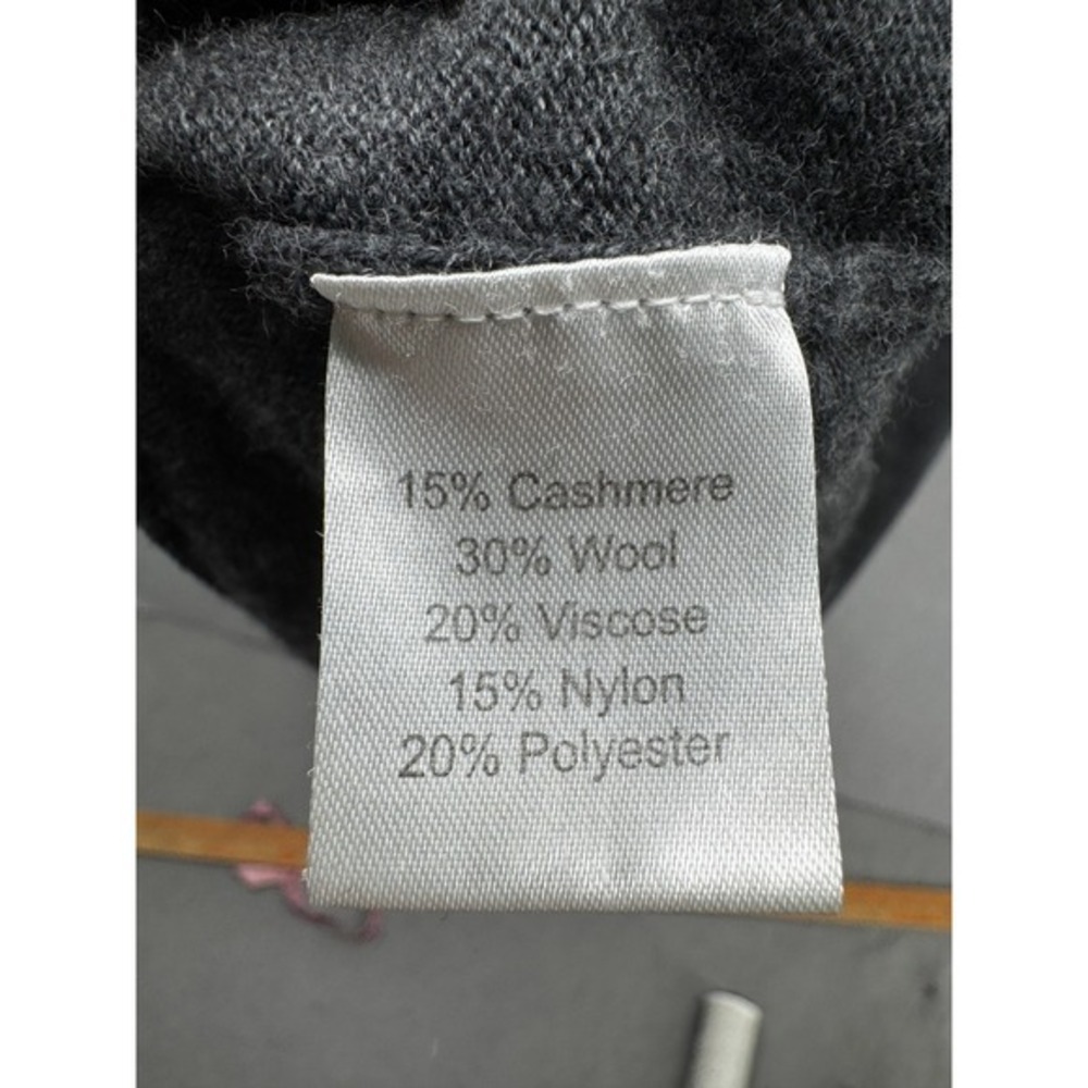 Kallspin Sweater Vest Size XXL Gray Wool Blend Soft Lightweight Academia Neutral - Picture 8 of 9